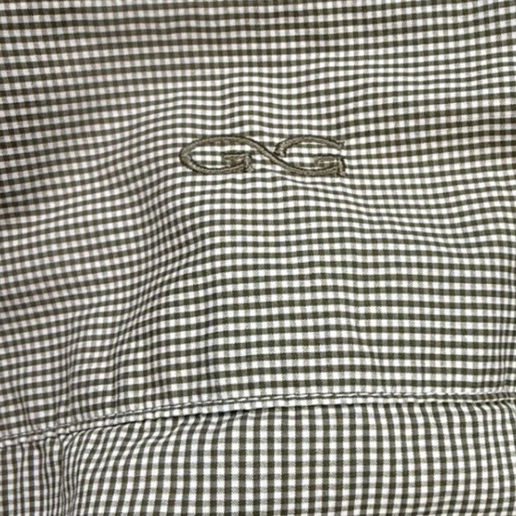 GameGuard Mens Santa Cruz Hunting Camp Fishing Shirt Green Check UPF 30 Large - Picture 8 of 9